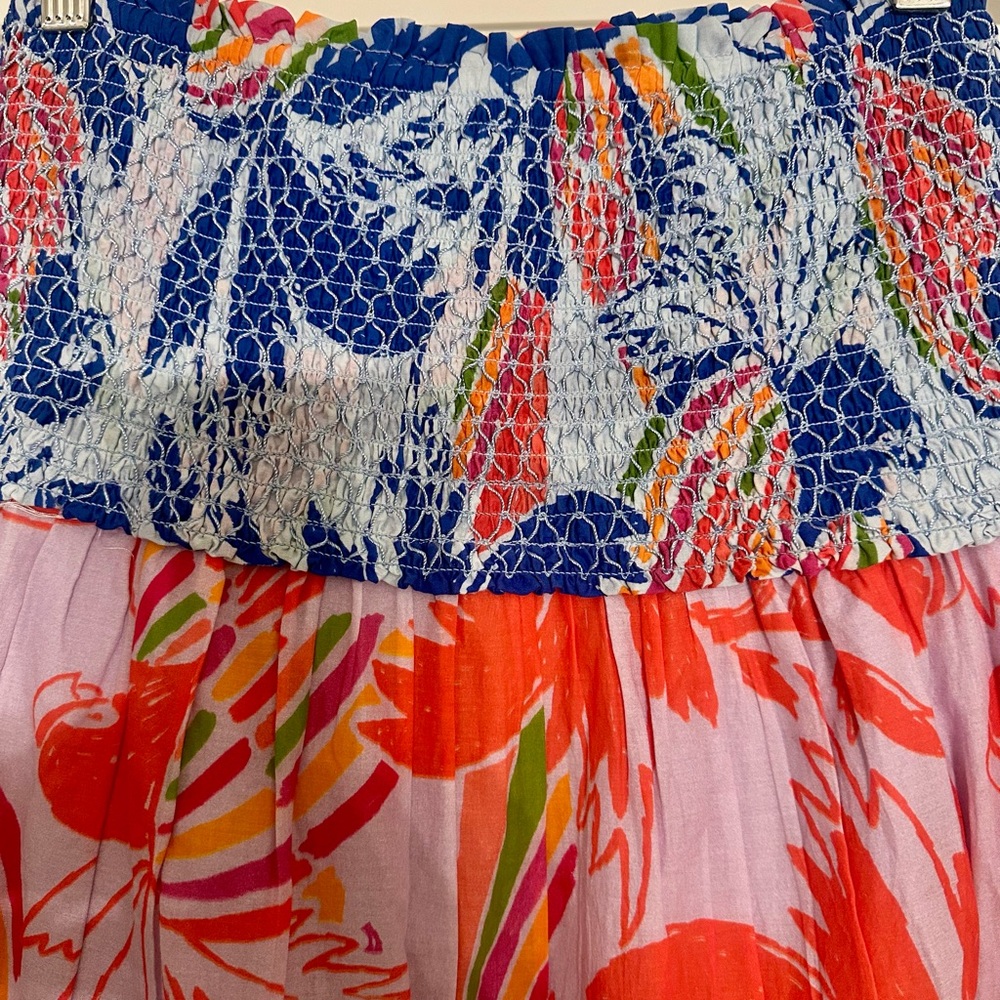 FARM Rio Maxi Bubble Skirt in Pink and Orange - Picture 4 of 9